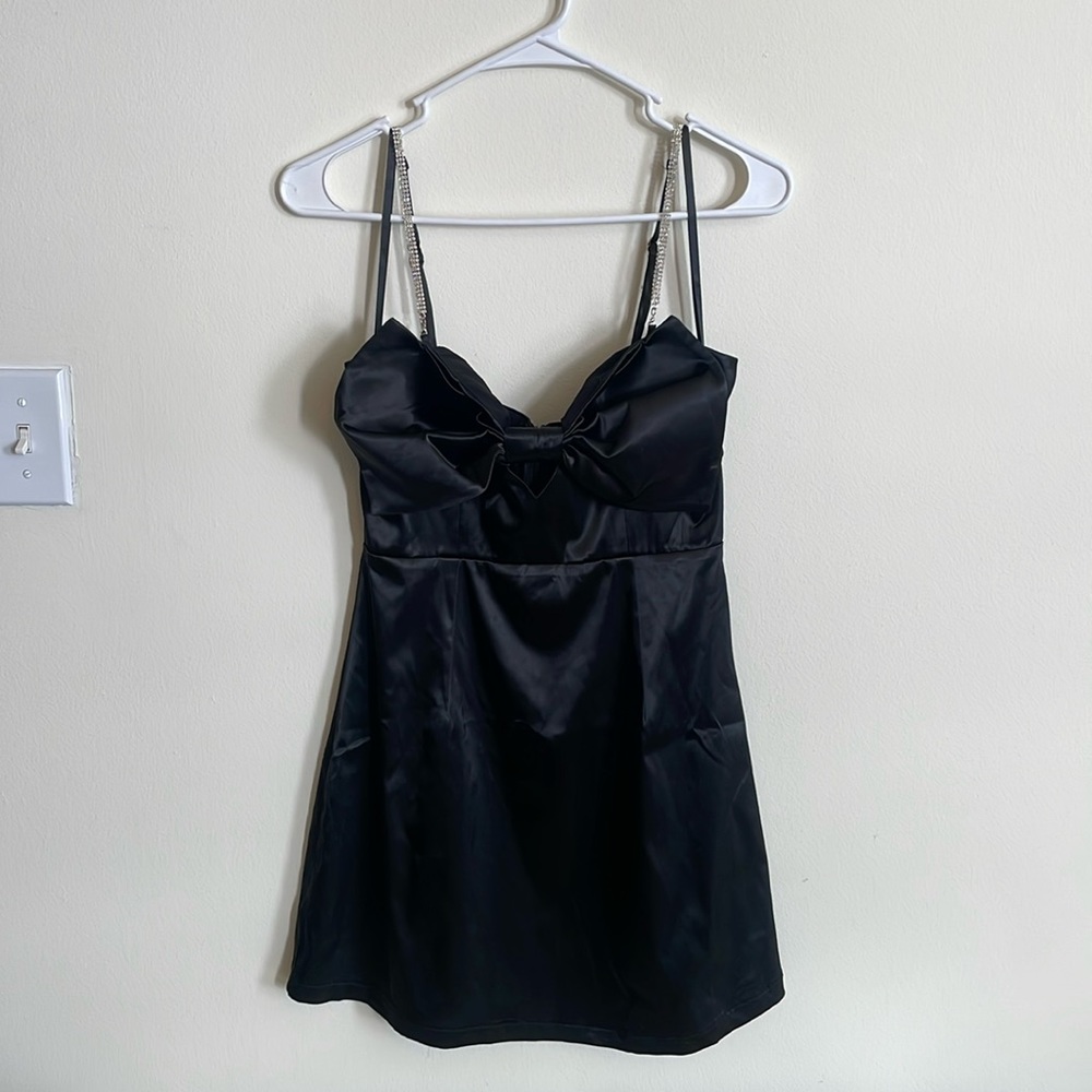 Saints + Secrets Mini Dress, Black, Medium